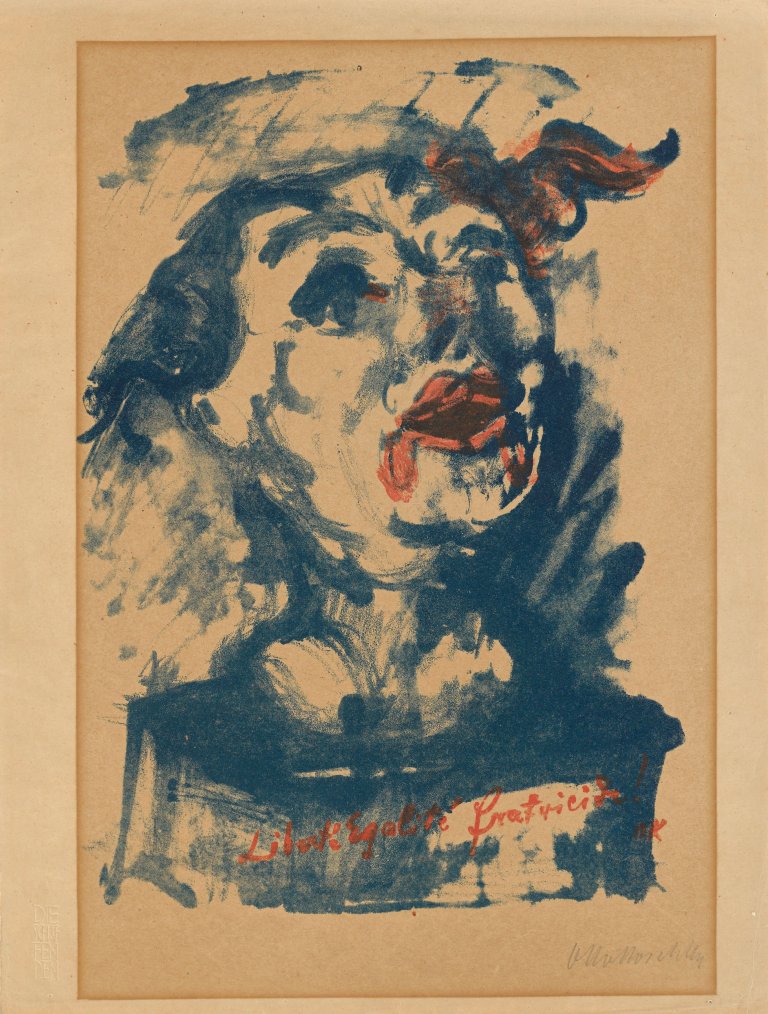 Auf diesem Bild ist das folgende Kunstwerk zu sehen: Oskar Kokoschka. „Das Prinzip“. 1918/19.