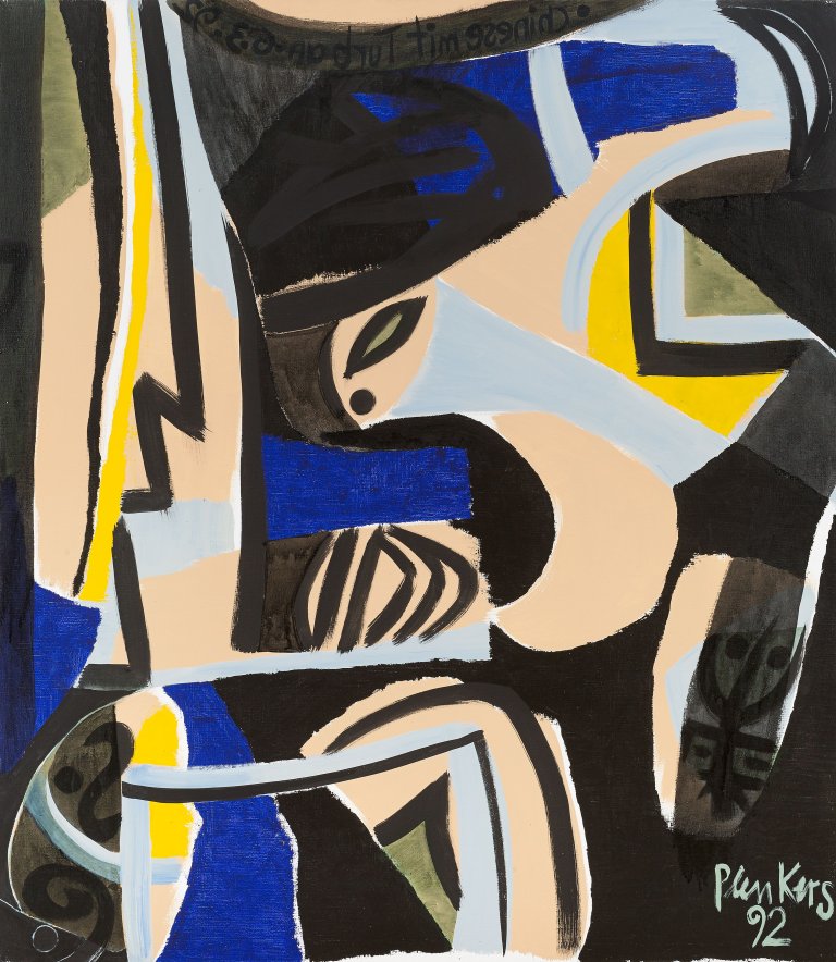 Auf diesem Bild ist das folgende Kunstwerk zu sehen: Stefan Plenkers. „Chinese mit Turban“. 1992.