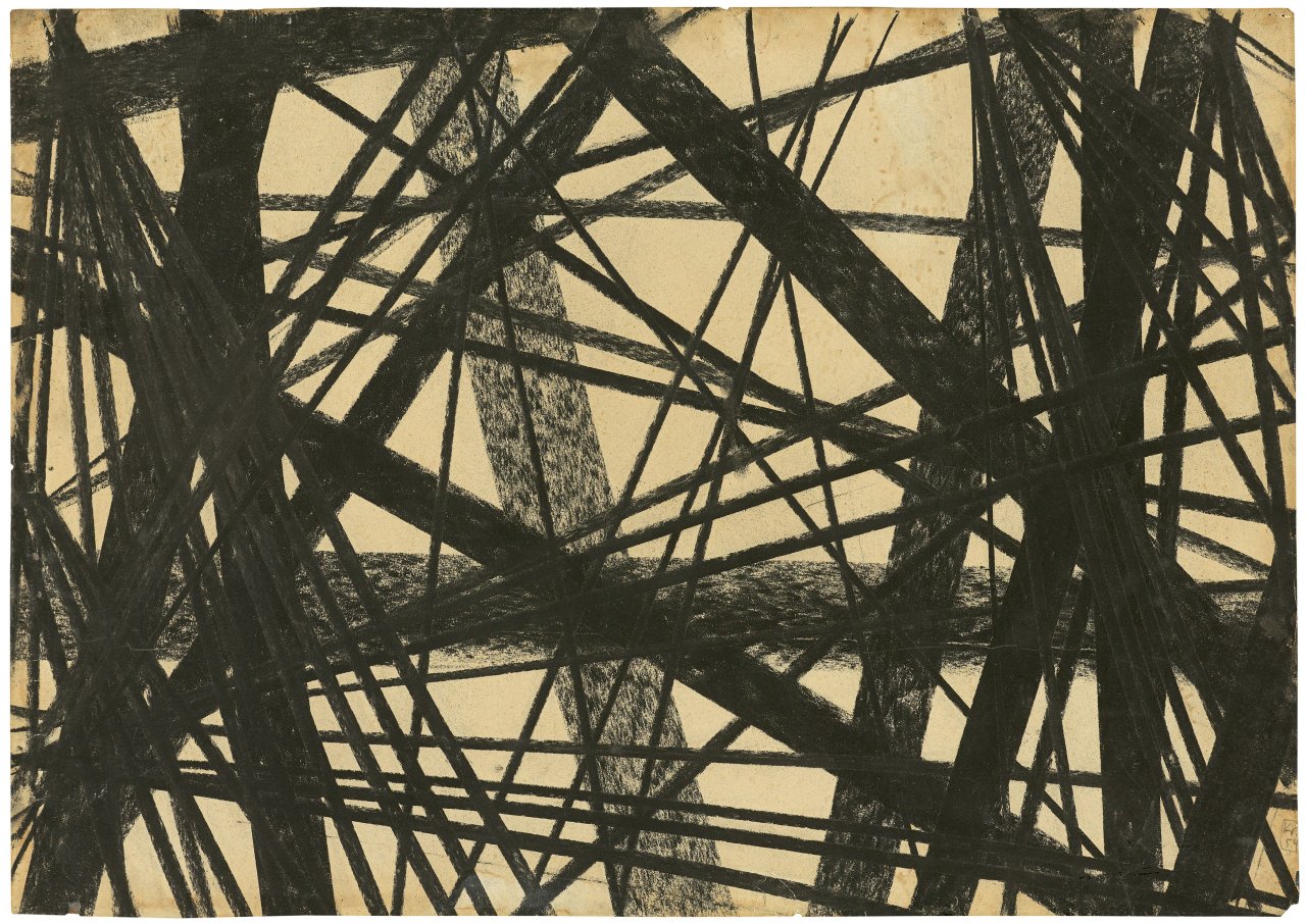 Auf diesem Bild ist das folgende Kunstwerk zu sehen: Norbert Kricke. Ohne Titel. 1954.