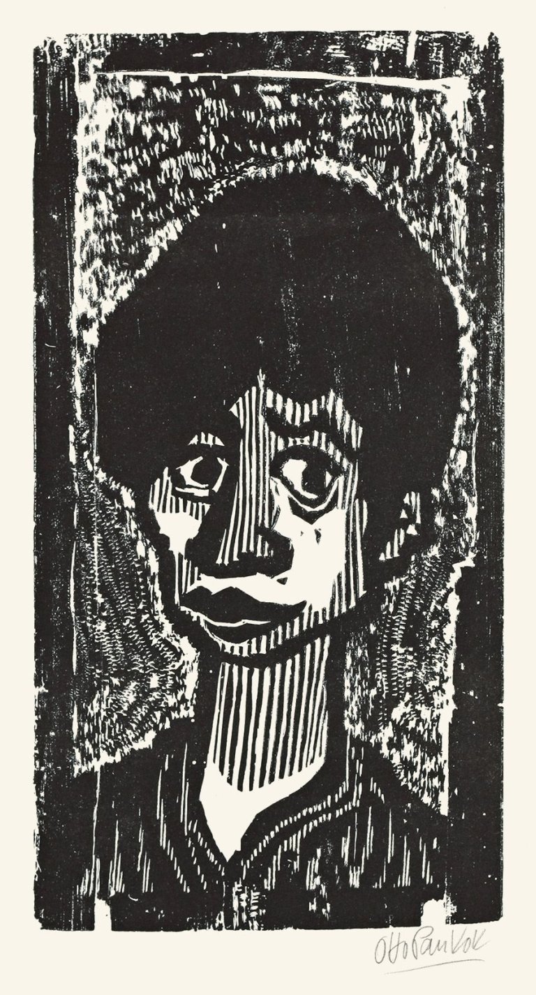 Auf diesem Bild ist das folgende Kunstwerk zu sehen: Otto Pankok. „Gorki“/„Papelon II“. 1947/1960.