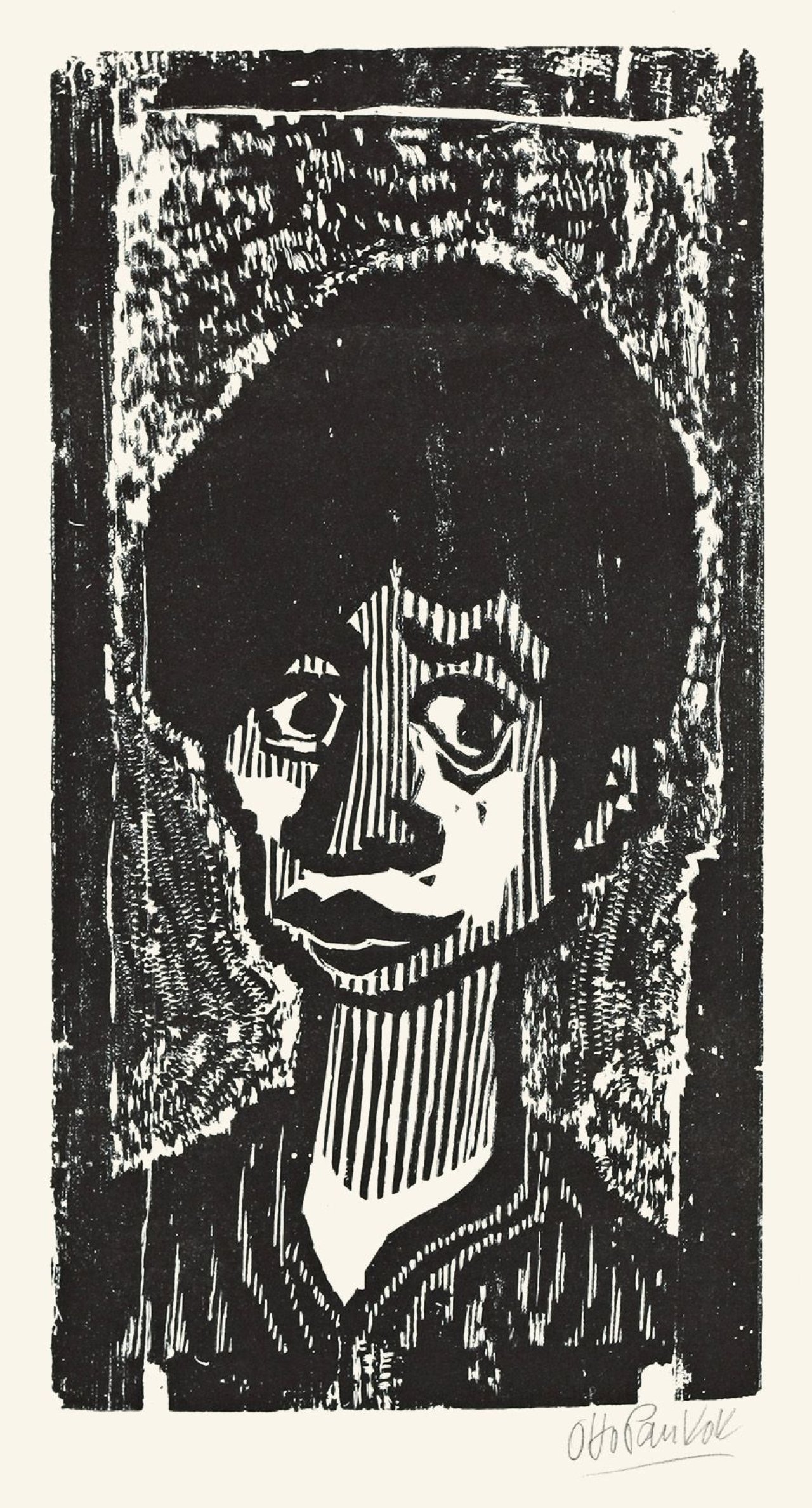 Auf diesem Bild ist das folgende Kunstwerk zu sehen: Otto Pankok. „Gorki“/„Papelon II“. 1947/1960.
