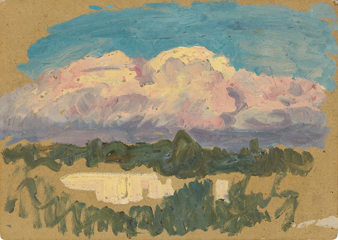 This picture shows the following artwork: Osmar Schindler. A Cloud.