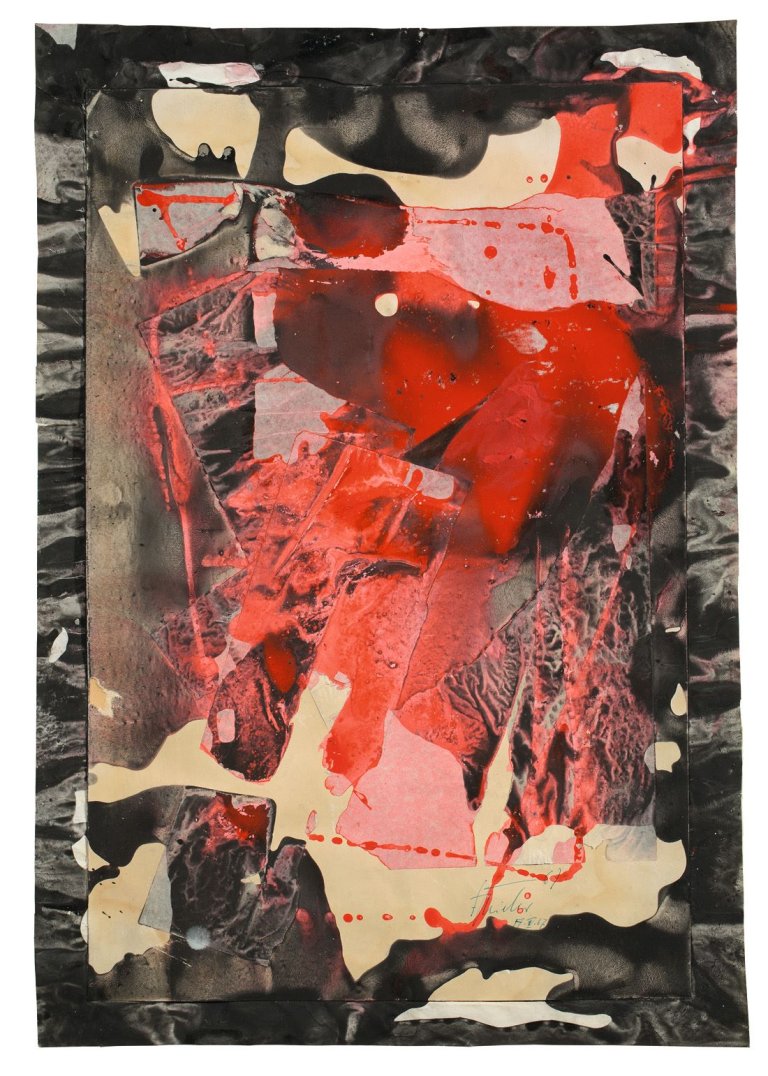 Auf diesem Bild ist das folgende Kunstwerk zu sehen: Fred Thieler. Ohne Titel. 1967.