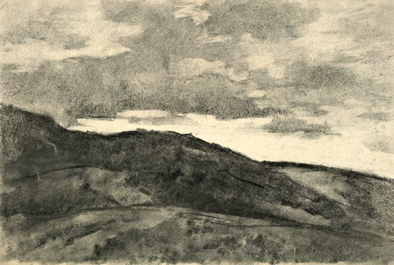 This picture shows the following artwork: Lesser Ury. „Dünen in Holland“. 1912.
