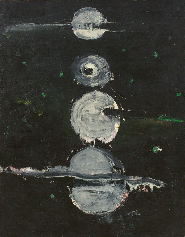 Auf diesem Bild ist das folgende Kunstwerk zu sehen: Bernd Koberling. Wasserleuchten. 1989.