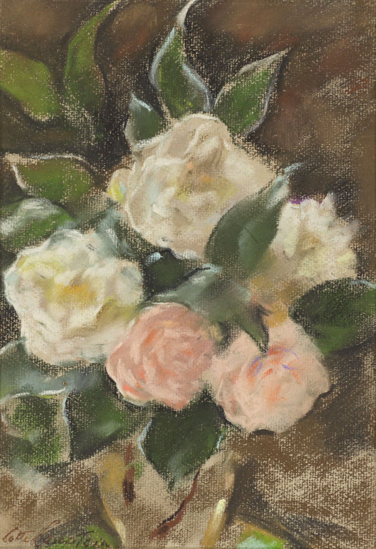 This picture shows the following artwork: Lotte Laserstein. Rosen. Late 1960s.