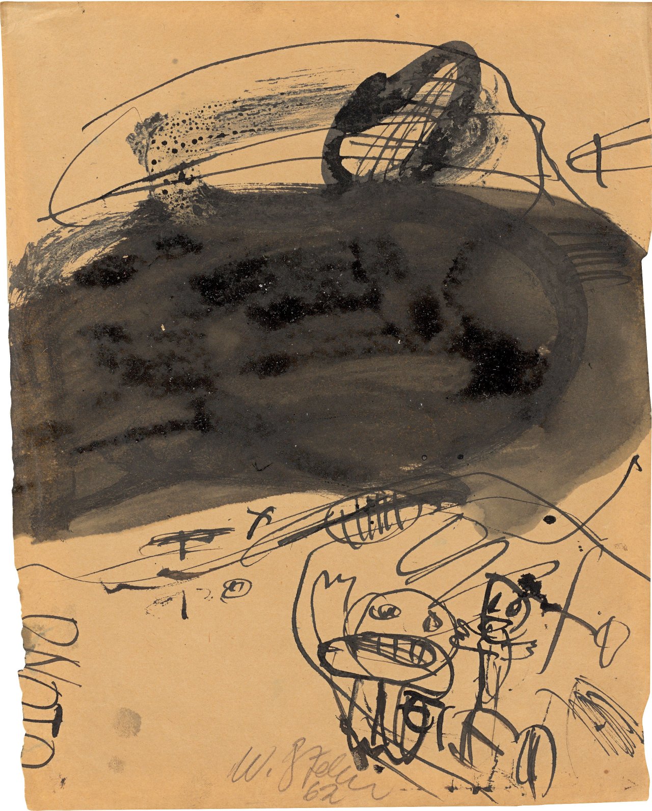 Auf diesem Bild ist das folgende Kunstwerk zu sehen: Walter Stöhrer. Ohne Titel. 1962.