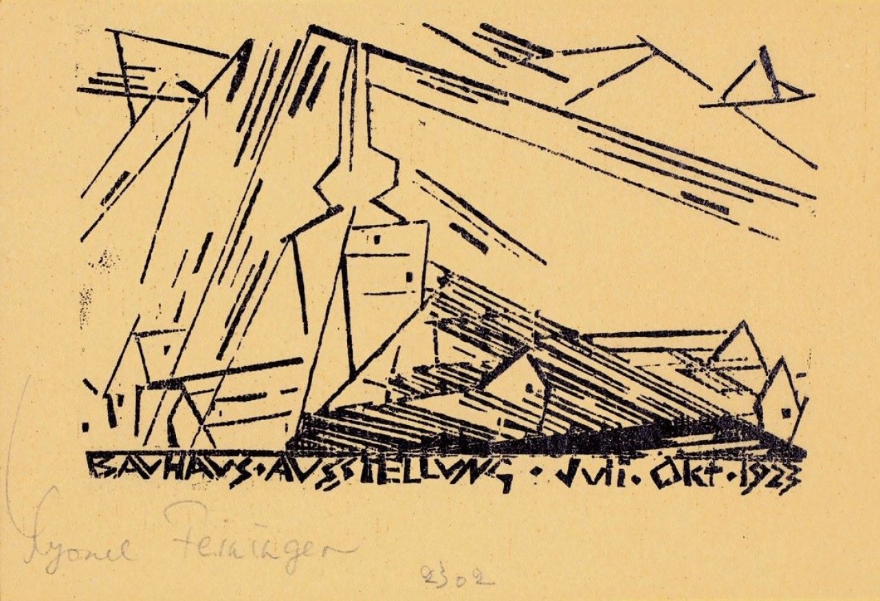 Auf diesem Bild ist das folgende Kunstwerk zu sehen: Lyonel Feininger. „Dorfkirche“. 1923.