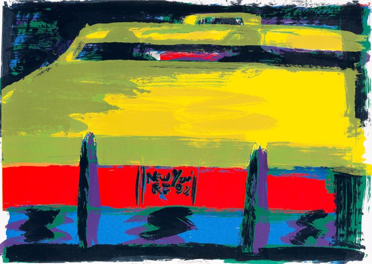 Auf diesem Bild ist das folgende Kunstwerk zu sehen: Rainer Fetting. „Taxi“. 1992.