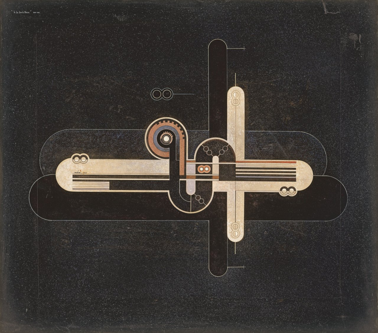 Auf diesem Bild ist das folgende Kunstwerk zu sehen: Robert Michel. „À la Loch Ness“. 1923.