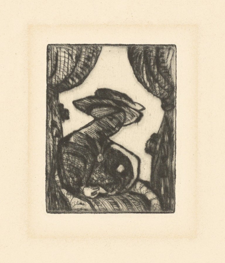 Auf diesem Bild ist das folgende Kunstwerk zu sehen: Gabriele Münter. „In Erwartung“. 1916.
