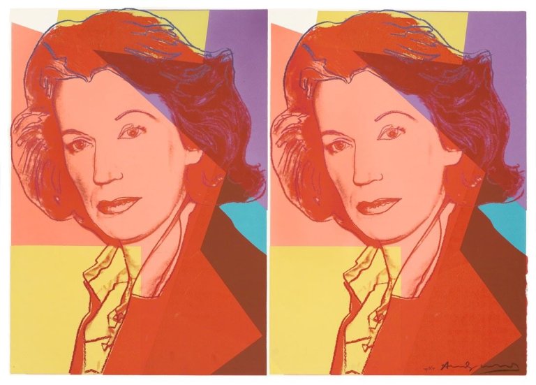 This picture shows the following artwork: Andy Warhol. „Mildred Scheel“. 1980.