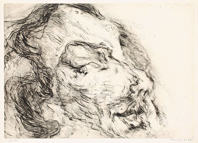 Auf diesem Bild ist das folgende Kunstwerk zu sehen:  Marwan. Selbst. 1975.