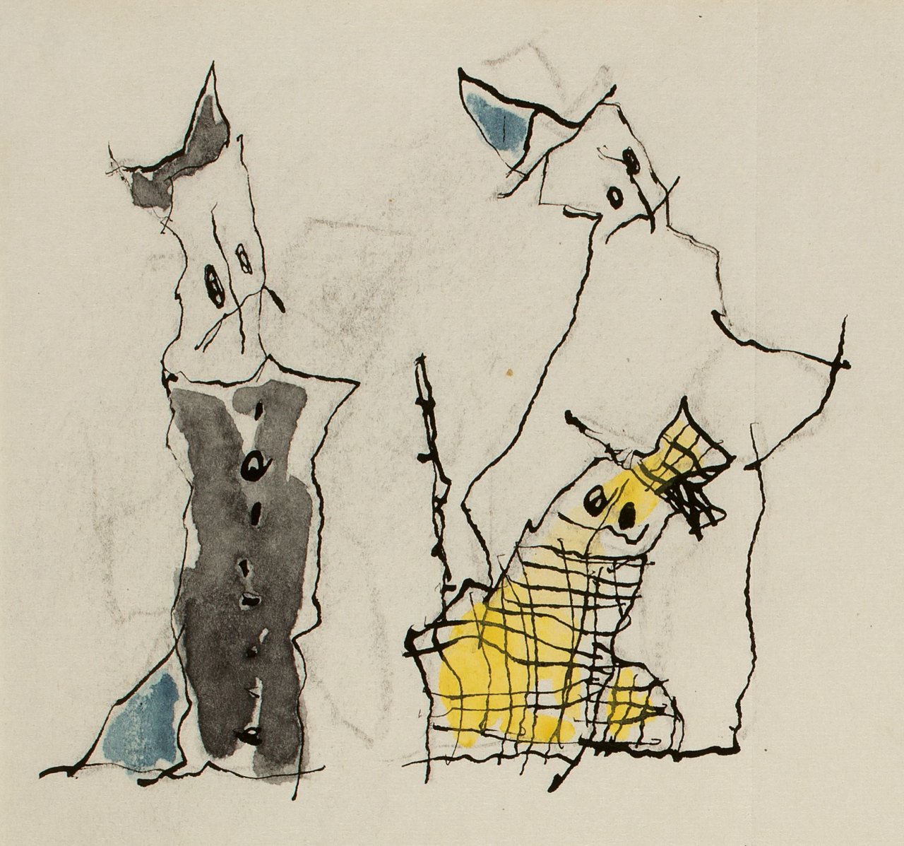 Auf diesem Bild ist das folgende Kunstwerk zu sehen: Lyonel Feininger. Ghosties. 1952.