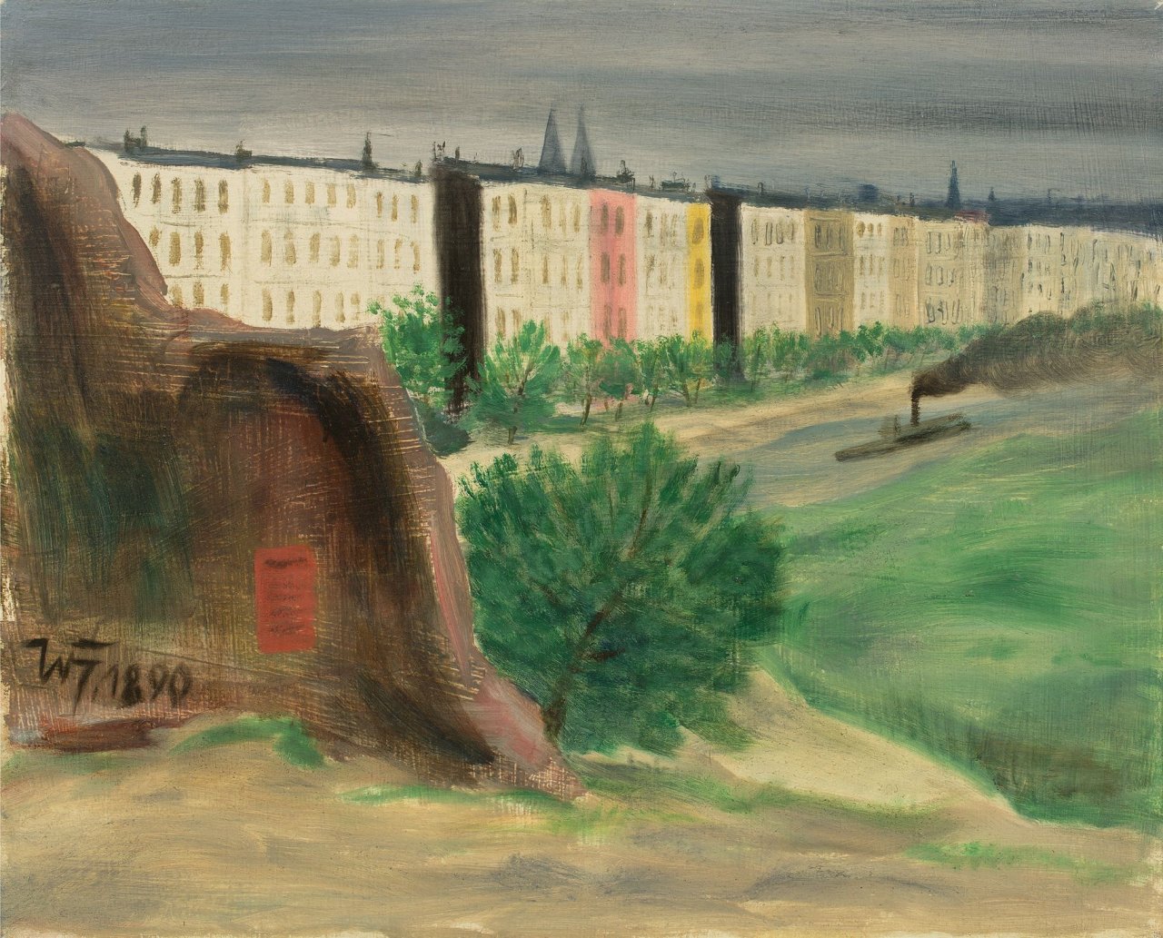 Auf diesem Bild ist das folgende Kunstwerk zu sehen: Werner Heldt. „Berliner Stadtlandschaft“. Um 1930.