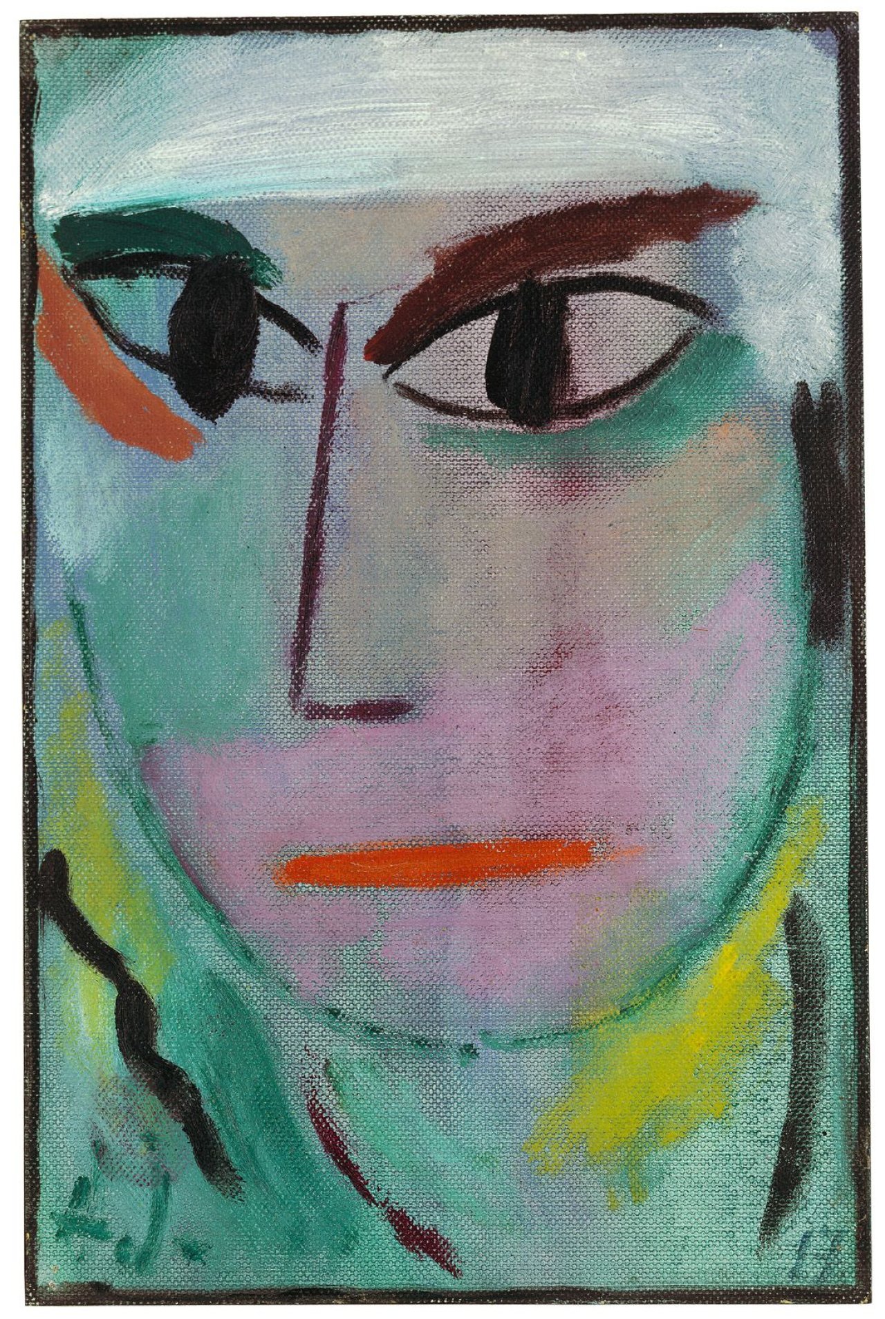 Auf diesem Bild ist das folgende Kunstwerk zu sehen: Alexej von Jawlensky. „Mystischer Kopf: Sphinx“. 1917.