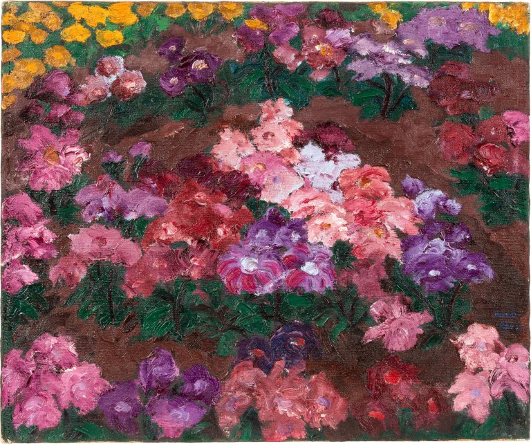 Auf diesem Bild ist das folgende Kunstwerk zu sehen: Emil Nolde. „Astern“. 1919.