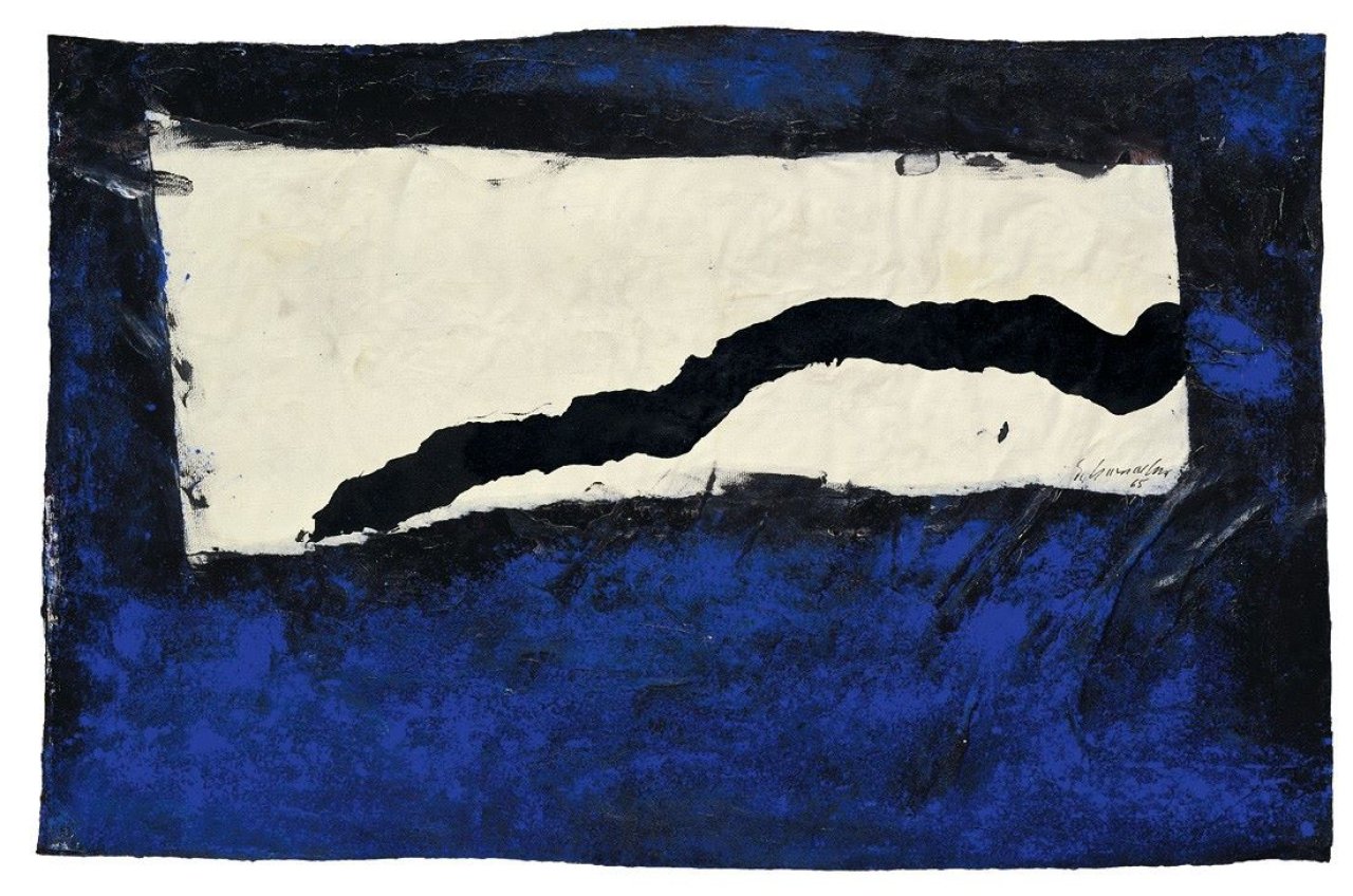 This picture shows the following artwork: Emil Schumacher. „KS-2“. 1968.