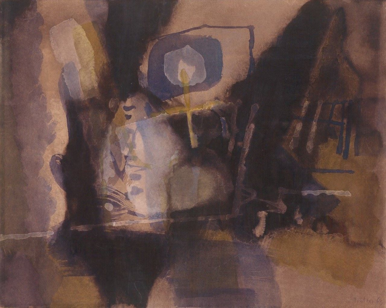 Auf diesem Bild ist das folgende Kunstwerk zu sehen: Heinz Trökes. „Lichteinfall“. 1963.