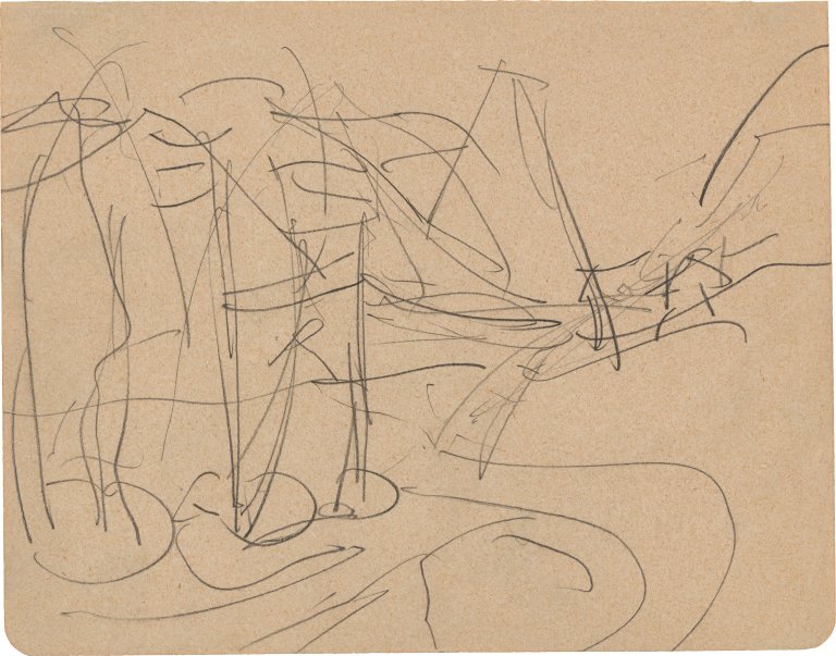 Auf diesem Bild ist das folgende Kunstwerk zu sehen: Ernst Ludwig Kirchner. „Der erste Schnee“. Um 1922.