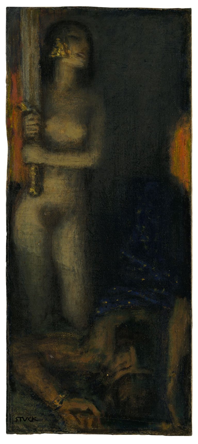 Auf diesem Bild ist das folgende Kunstwerk zu sehen: Franz von Stuck. Judith und Holofernes (Studie). Um 1926.