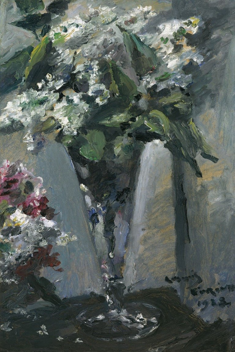 This picture shows the following artwork: Lovis Corinth. „Flieder im Kelchglas“. 1923.