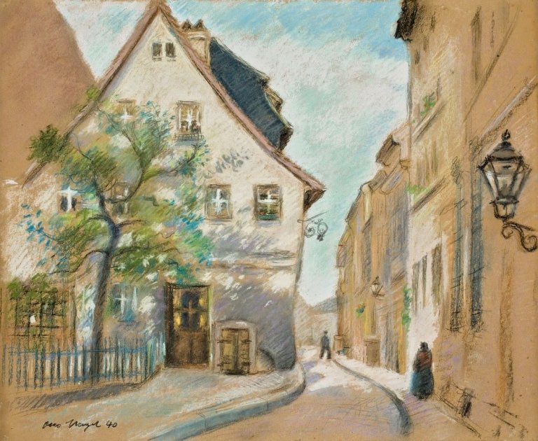 Auf diesem Bild ist das folgende Kunstwerk zu sehen: Otto Nagel. „Gasthaus ,Nußbaum'“. 1940.