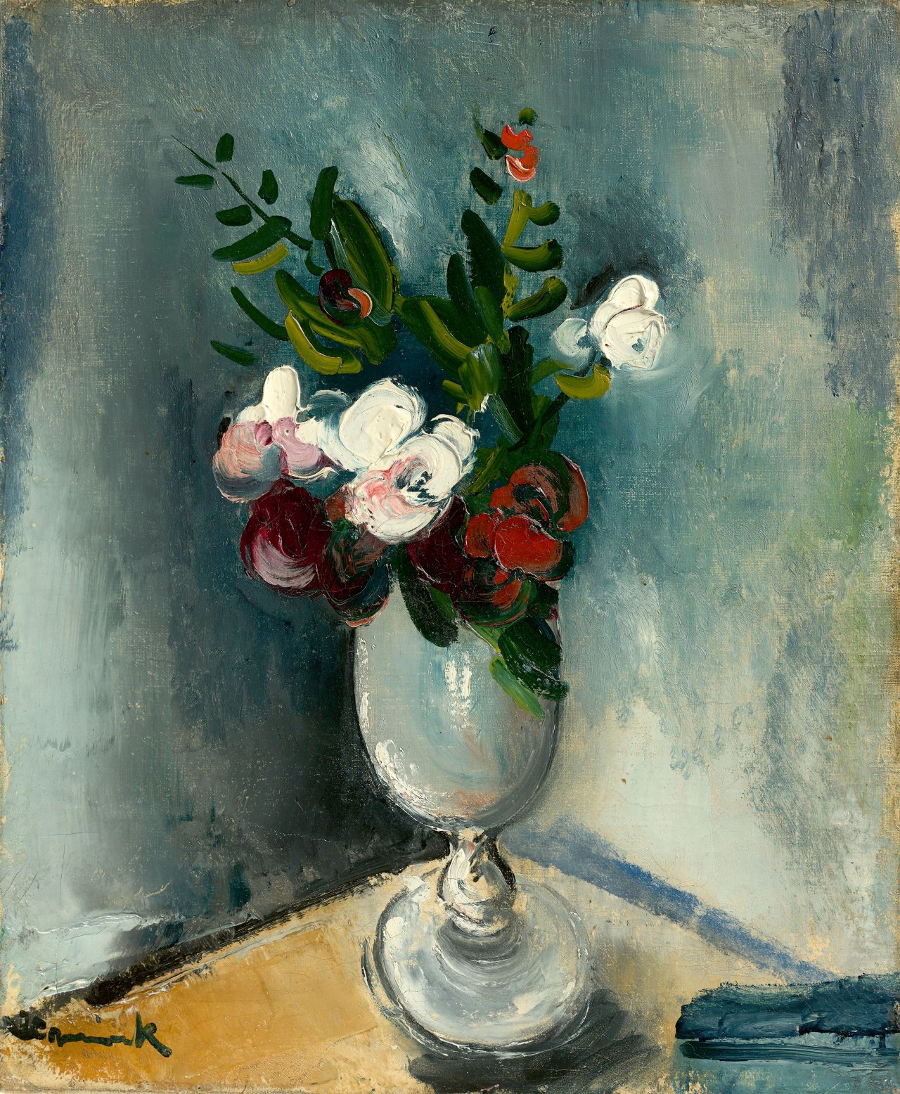 Auf diesem Bild ist das folgende Kunstwerk zu sehen: Maurice de Vlaminck. „Vase de fleurs“.