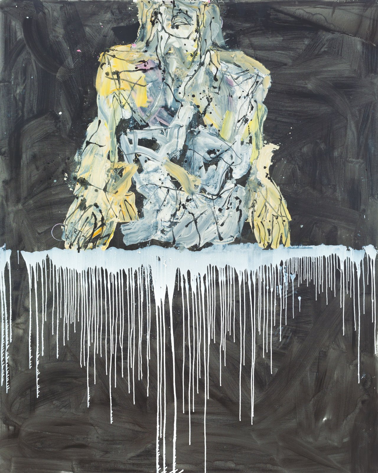 Auf diesem Bild ist das folgende Kunstwerk zu sehen: Georg Baselitz. „schön gelb“. 2009.