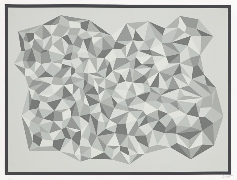 Auf diesem Bild ist das folgende Kunstwerk zu sehen: Sol LeWitt. Aus: „Portfolio Kinderstern“. 1989.