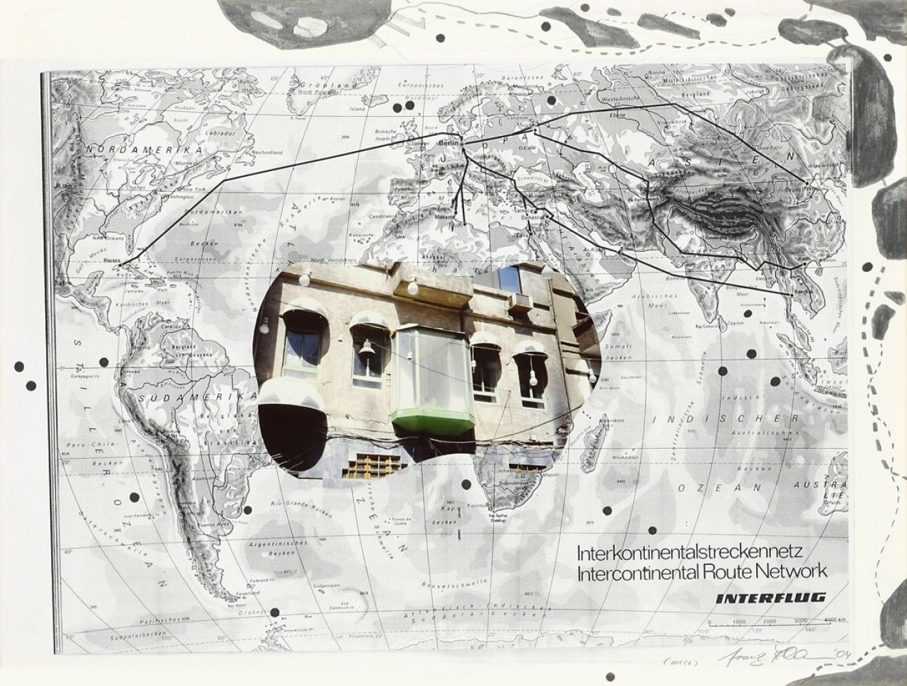 Auf diesem Bild ist das folgende Kunstwerk zu sehen: Franz Ackermann. „(Insel)“. 2004.