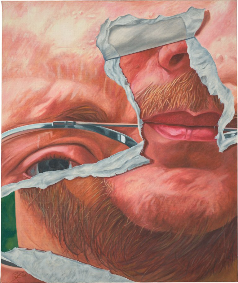 Auf diesem Bild ist das folgende Kunstwerk zu sehen: Fritz Köthe. „Portrait eines Kunsthändlers“. 1983.