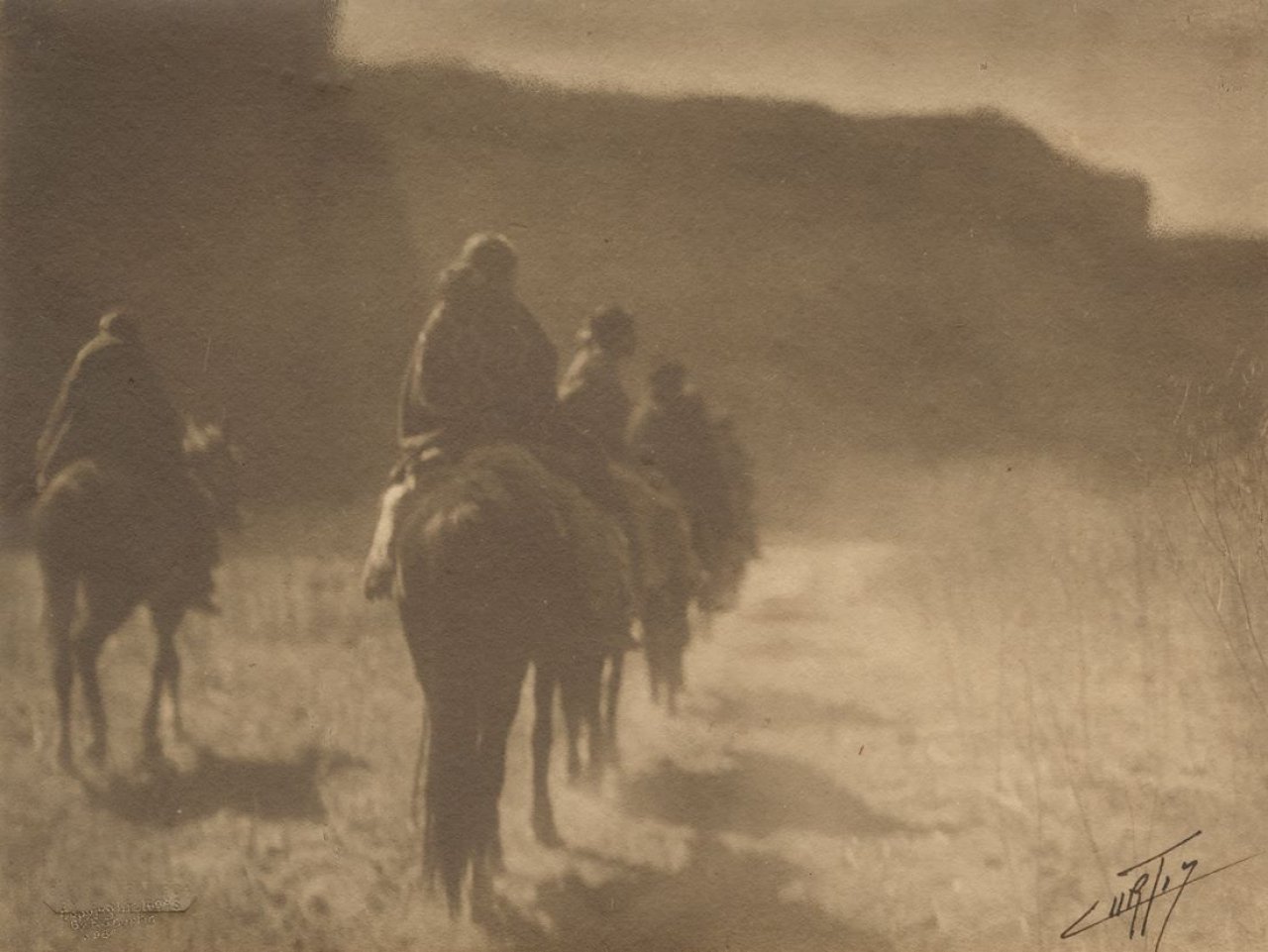Catalog image of The Vanishing Race – Navaho. 1904