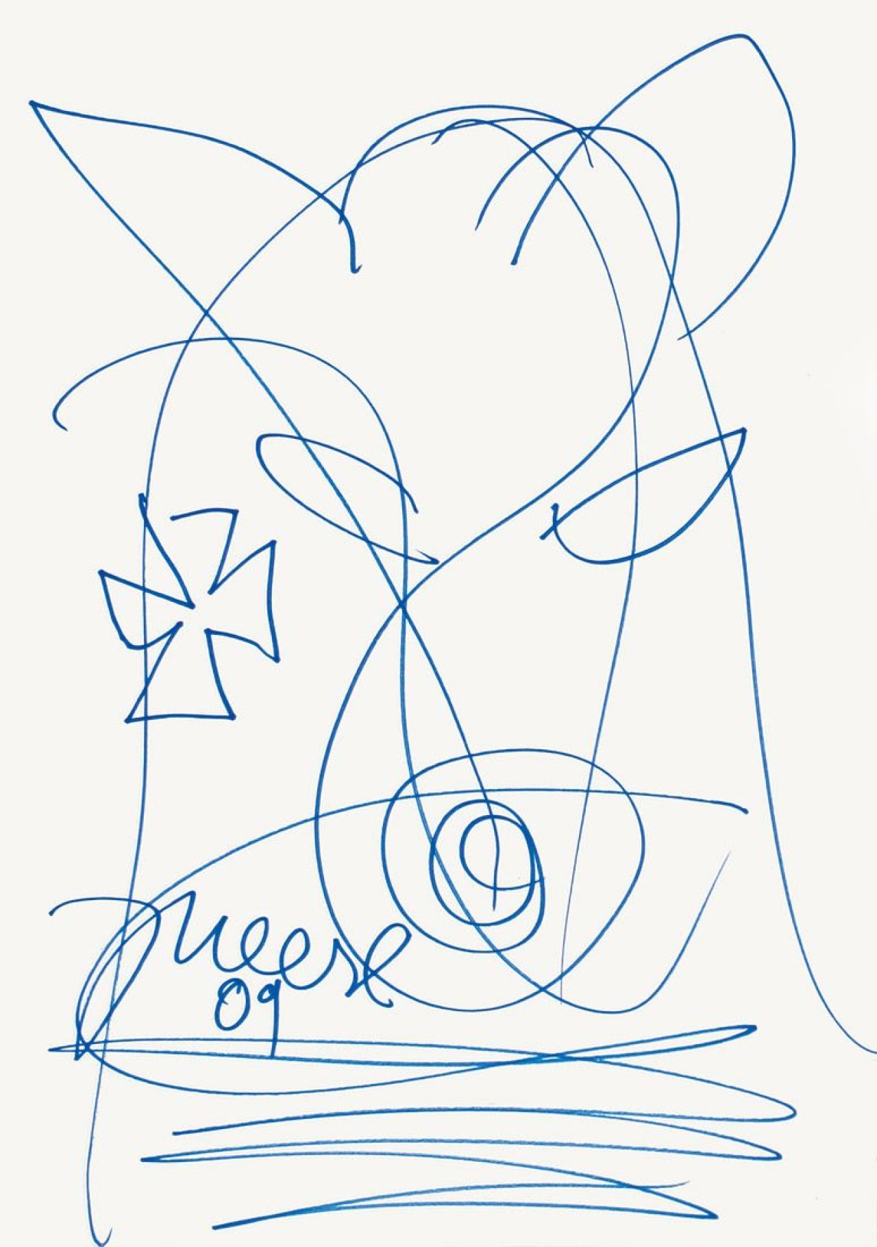 This picture shows the following artwork: Jonathan Meese. Untitled. 2009.