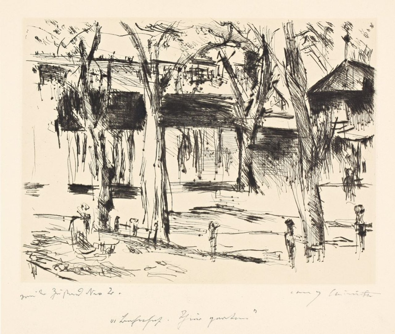 This picture shows the following artwork: Lovis Corinth. „Bahnhof Tiergarten“. 1920/21.