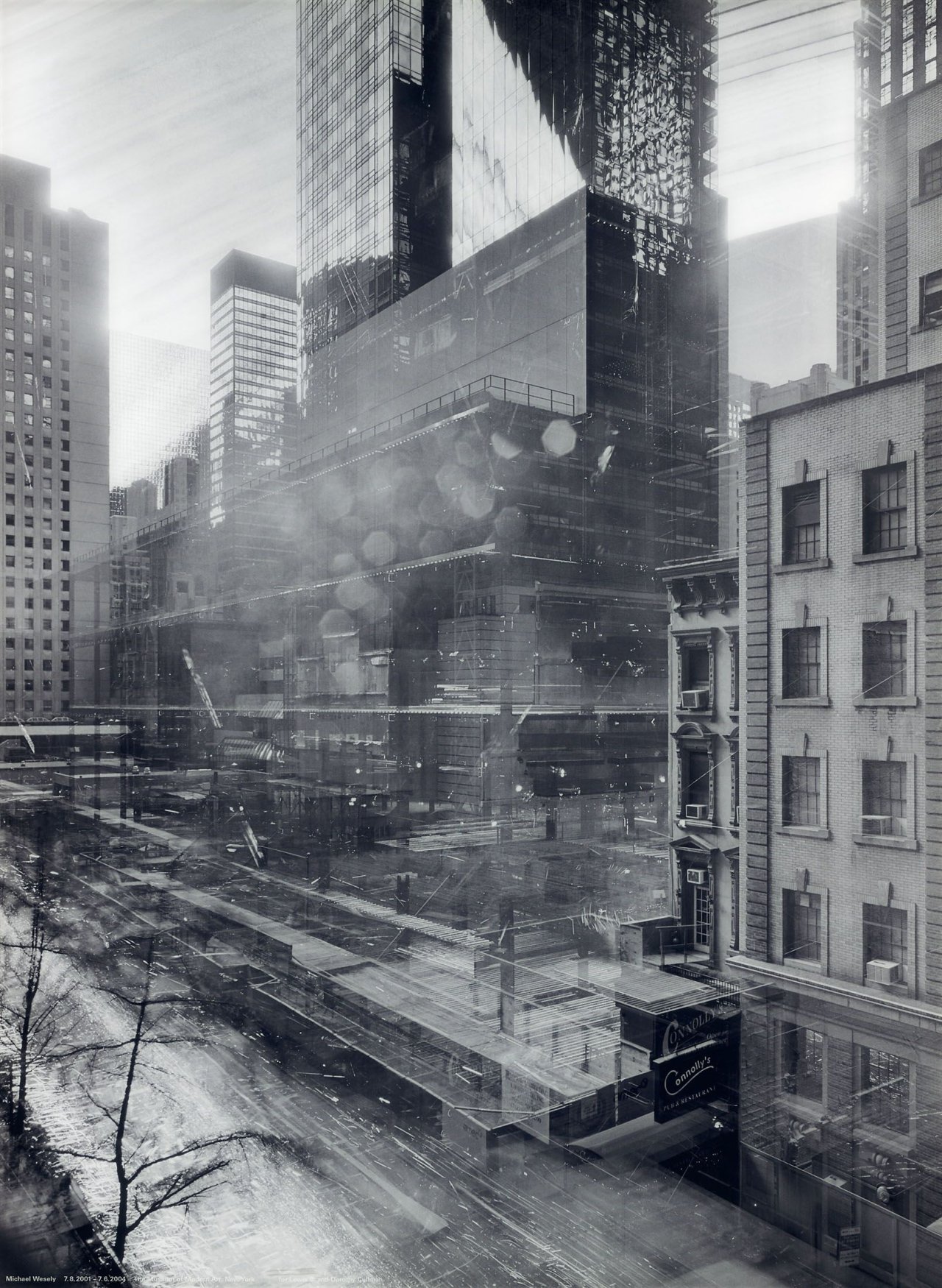This picture shows the following artwork: Michael Wesely. 7.8.2001 – 7.6.2004. The Museum of Modern Art, New York for Lewis B. and Dorothy Cullman. 2001–2004.