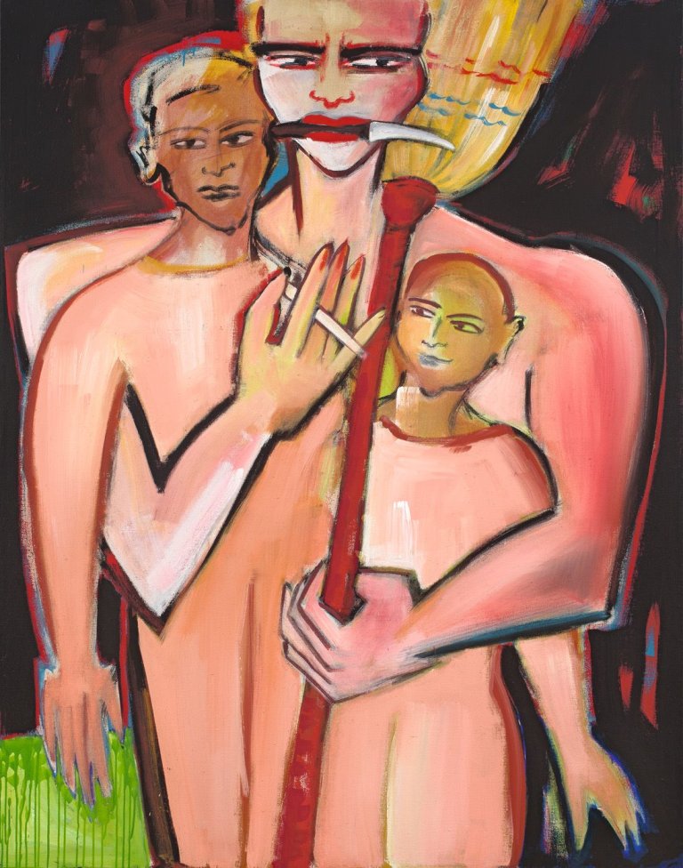 Auf diesem Bild ist das folgende Kunstwerk zu sehen: Elvira Bach. Ohne Titel. 1999.