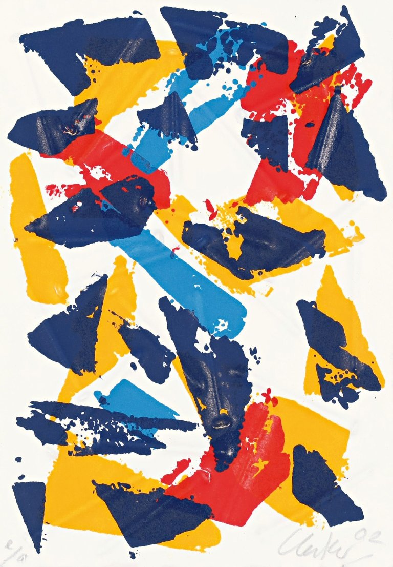 Auf diesem Bild ist das folgende Kunstwerk zu sehen: Günther Uecker. Ohne Titel. 2002.