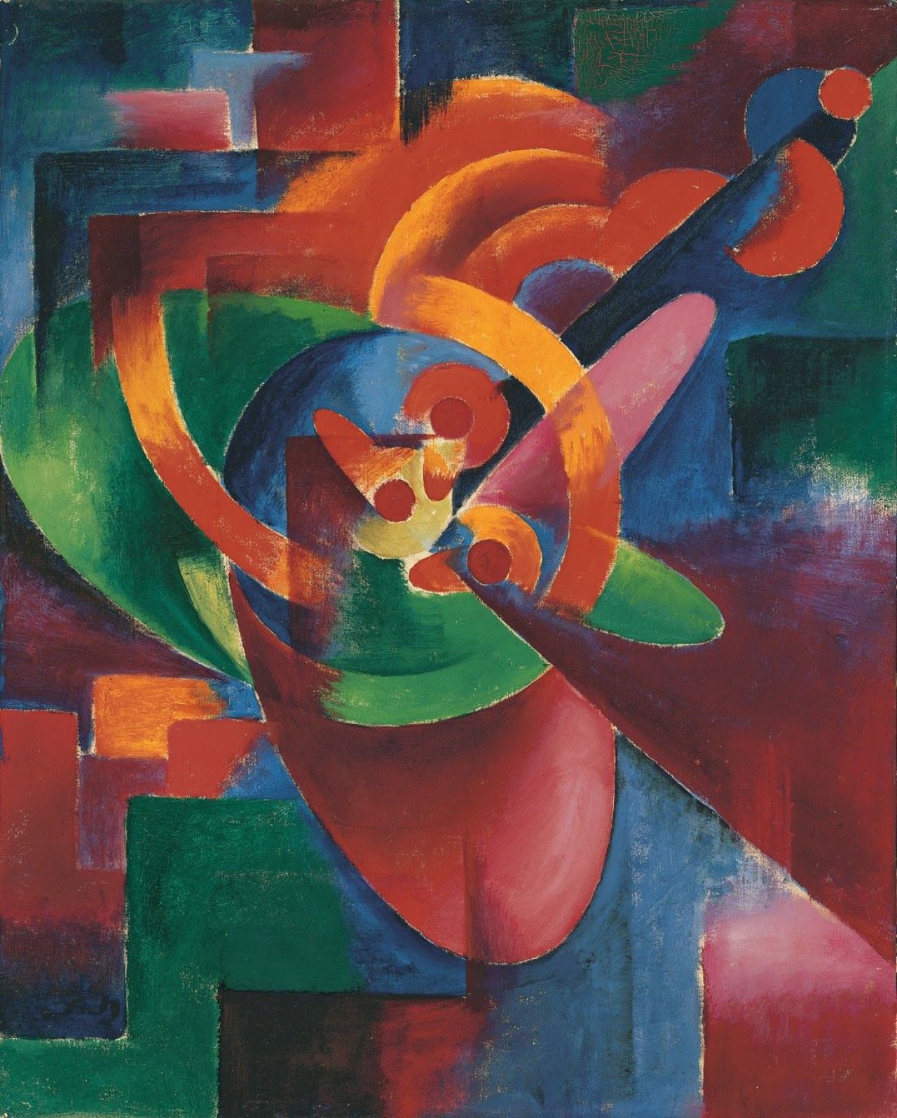 Auf diesem Bild ist das folgende Kunstwerk zu sehen: Johannes Molzahn. „Pulsender Stern“. 1919.