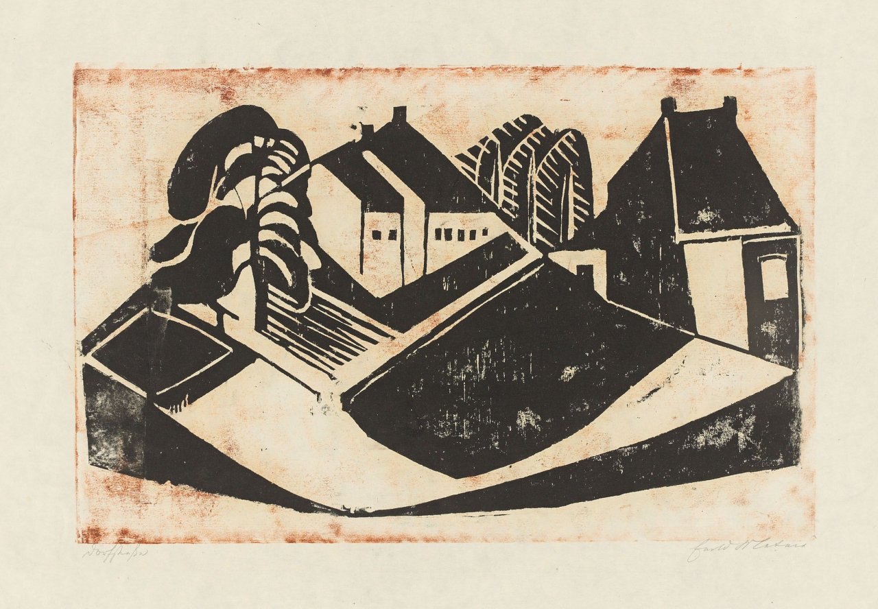 Auf diesem Bild ist das folgende Kunstwerk zu sehen: Ewald Mataré. „Dorfstrasse“. 1933.