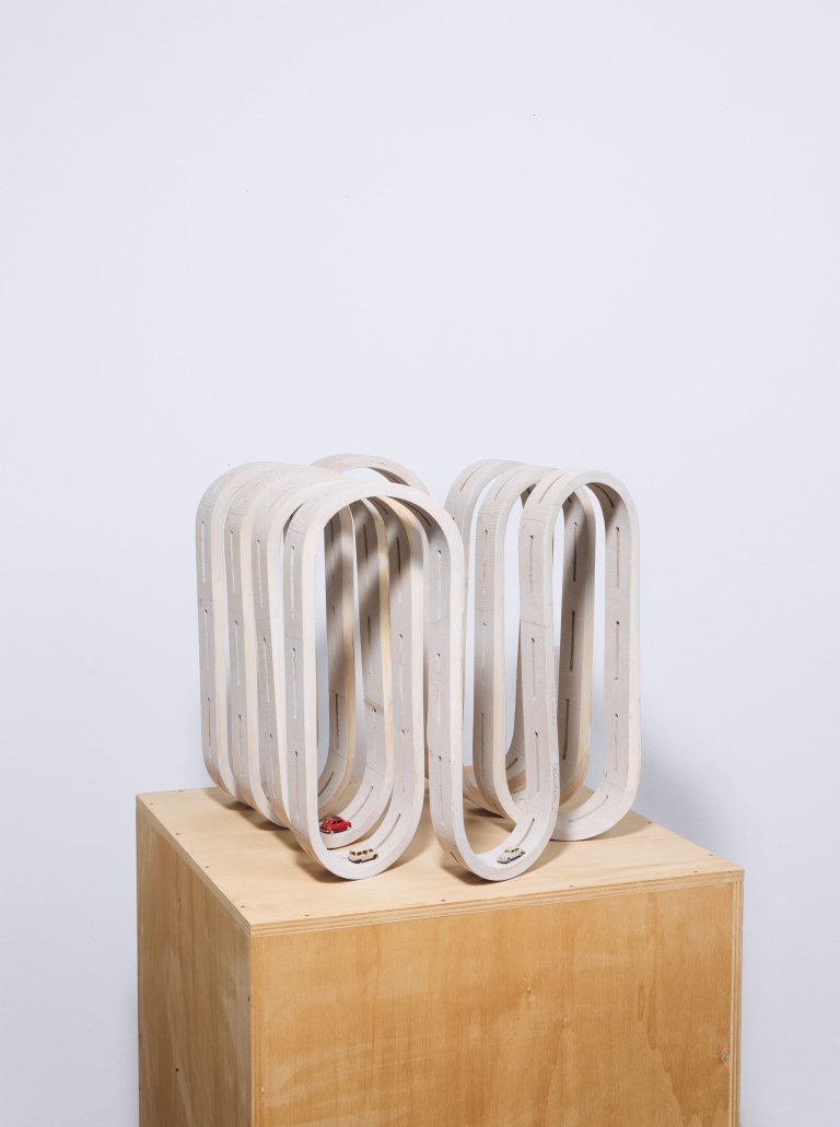 Auf diesem Bild ist das folgende Kunstwerk zu sehen: Thomas Bayrle. Förderband (Studie). 2008.