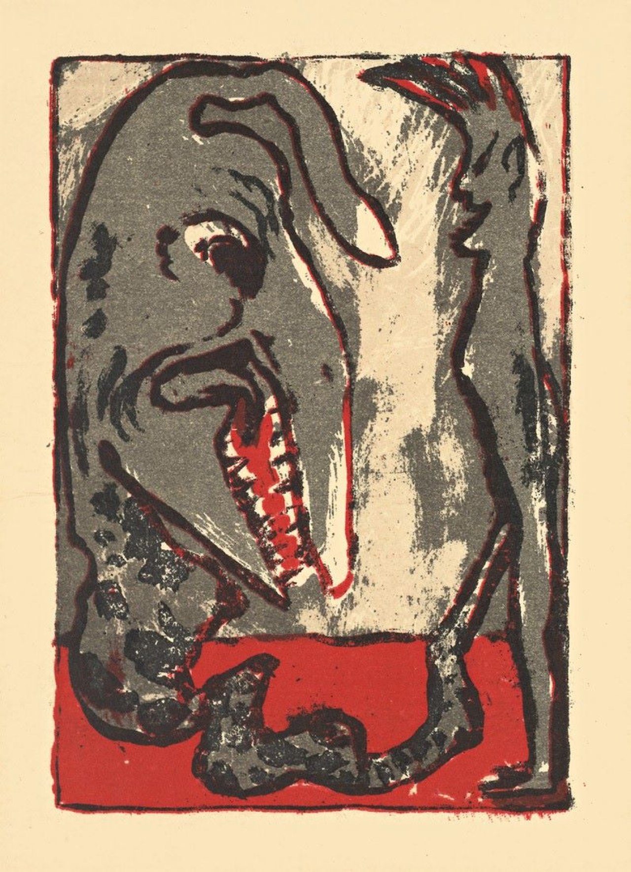 This picture shows the following artwork: Emil Nolde. „Fabelwesen“. 1926.