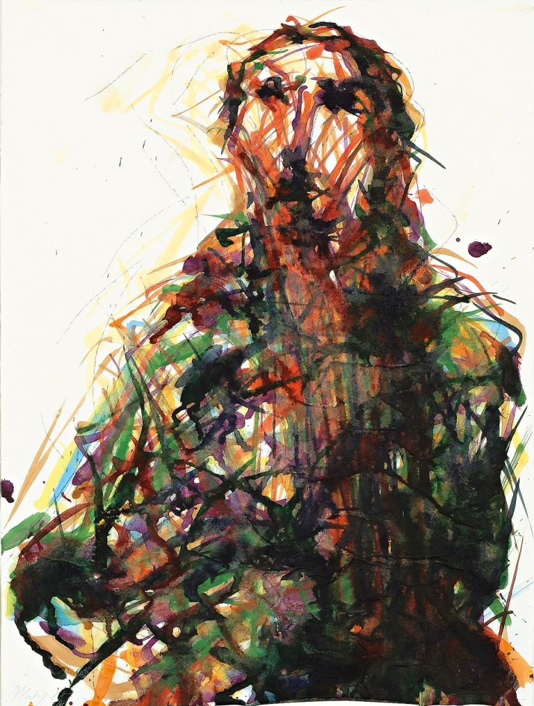 Auf diesem Bild ist das folgende Kunstwerk zu sehen: Max Uhlig. Ohne Titel. 1988.