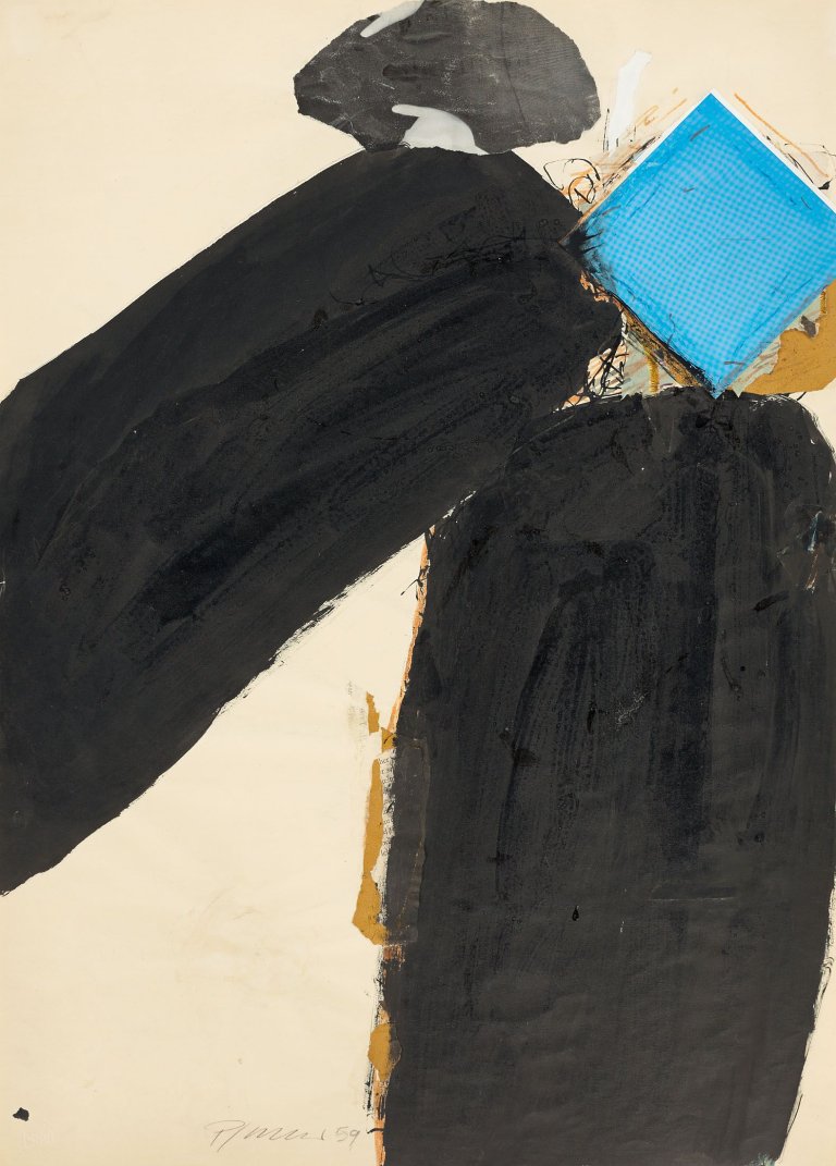 Auf diesem Bild ist das folgende Kunstwerk zu sehen: Georg Karl Pfahler. Ohne Titel. 1959.