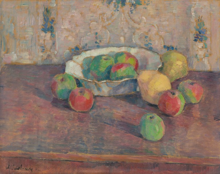 Auf diesem Bild ist das folgende Kunstwerk zu sehen: Alexej von Jawlensky. „Stilleben“. 1907.
