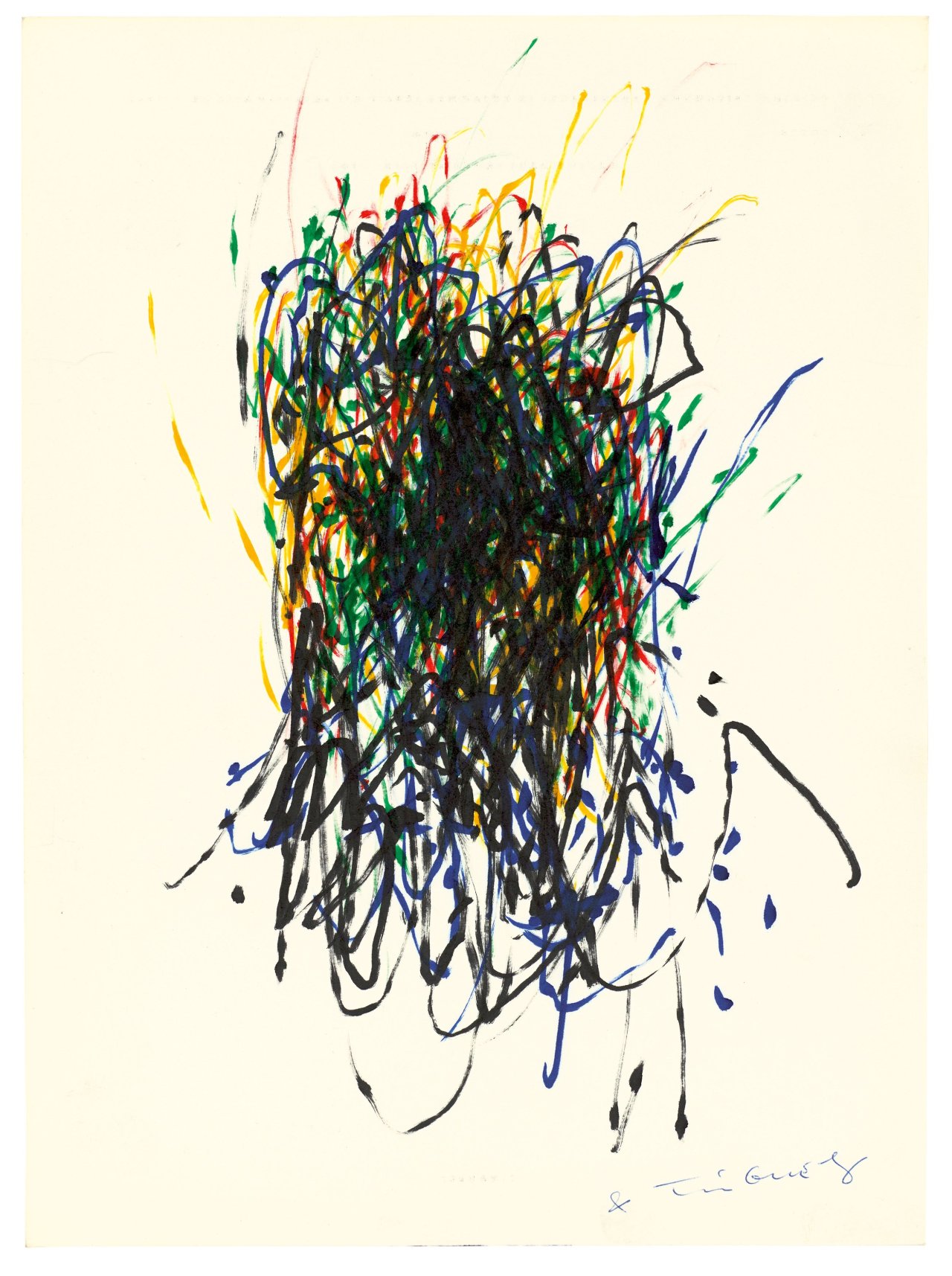 Auf diesem Bild ist das folgende Kunstwerk zu sehen: Jean Tinguely. Ohne Titel (Métamatic 7 und 9). 1960.