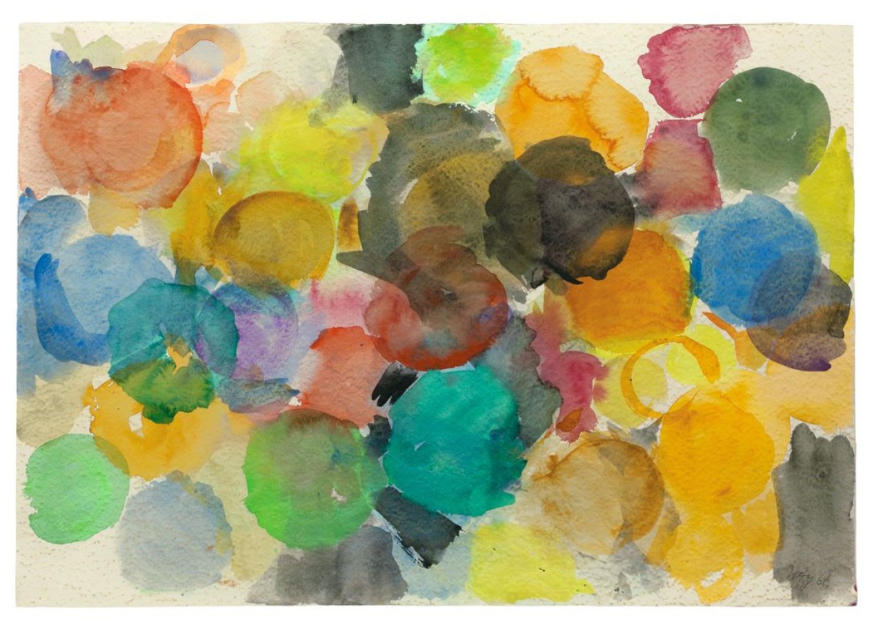 Auf diesem Bild ist das folgende Kunstwerk zu sehen: Ernst Wilhelm Nay. Ohne Titel. 1961.