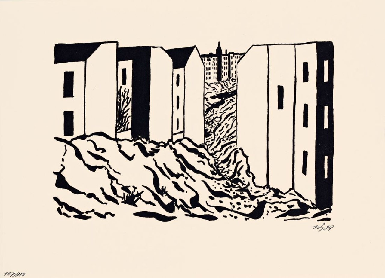Auf diesem Bild ist das folgende Kunstwerk zu sehen: Werner Heldt. „Berlin“. 1949.