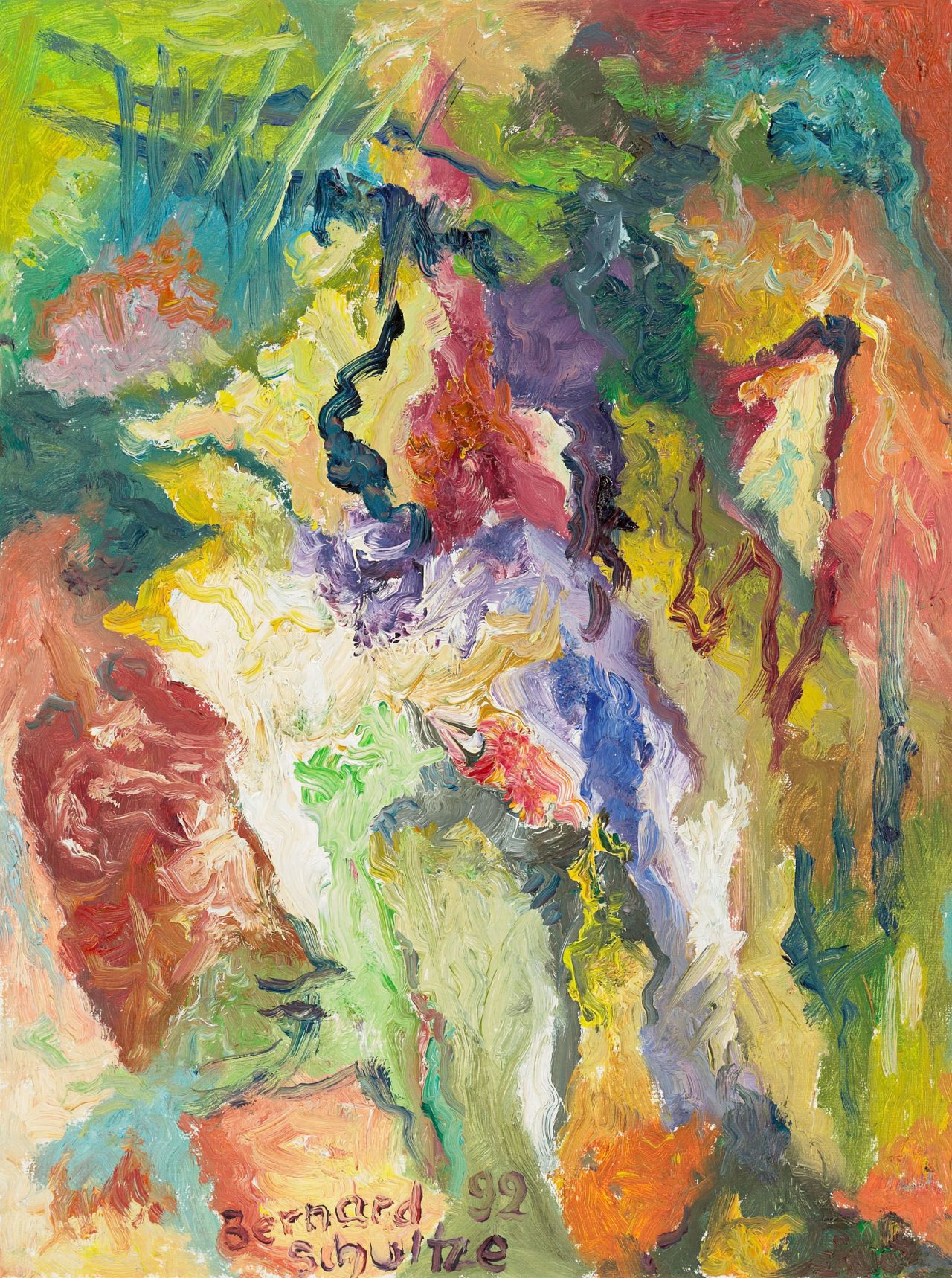 This picture shows the following artwork: Bernard Schultze. „Sommer-Figurine“. 1992.