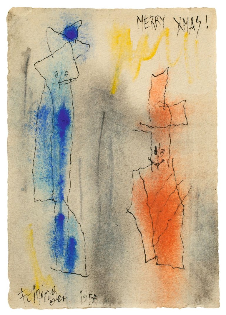 Auf diesem Bild ist das folgende Kunstwerk zu sehen: Lyonel Feininger. Ghosties. 1955.